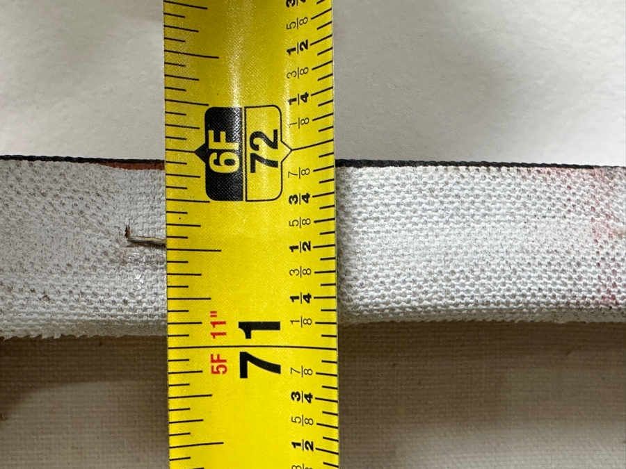 Gerrit Greve (1948-2024, Cardiff by the Sea, CA) Original Acrylic Painting On Canvas Titled 'The Inspiration Of St. Matthew II After Caravaggio Circa 1594-96 - Witness #2' Signed Verso Dated 1994 45' X 72' Estimate $3,200 - $4,000 [Photo 15]