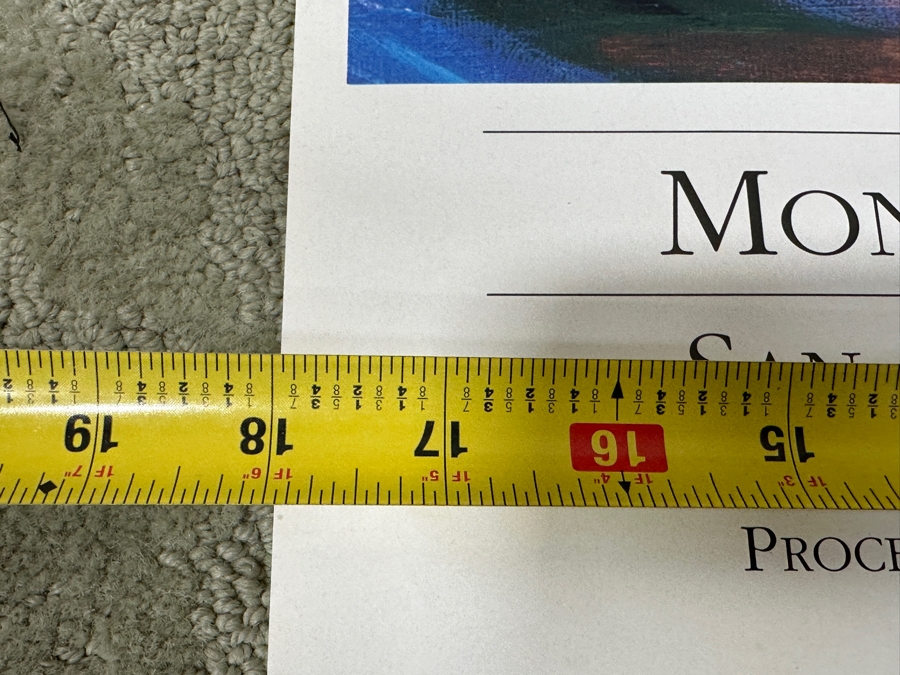 Gerrit Greve (1948-2024, Cardiff by the Sea, CA) Original Acrylic 3D Mixed-Media Painting On Canvas With Actual Guitar Titled 'Sound Waves' Signed Verso Dated 1991 39' X 48' Estimate $2,000 - $2,400 Used As Poster For 1st Annual San Diego Music Awards [Photo 20]