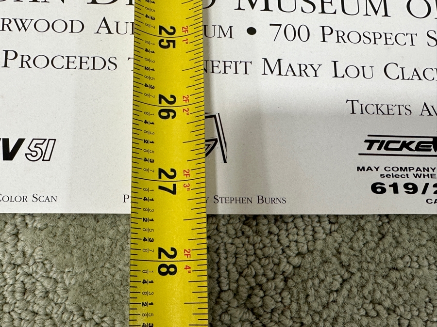 Gerrit Greve (1948-2024, Cardiff by the Sea, CA) Original Acrylic 3D Mixed-Media Painting On Canvas With Actual Guitar Titled 'Sound Waves' Signed Verso Dated 1991 39' X 48' Estimate $2,000 - $2,400 Used As Poster For 1st Annual San Diego Music Awards [Photo 21]