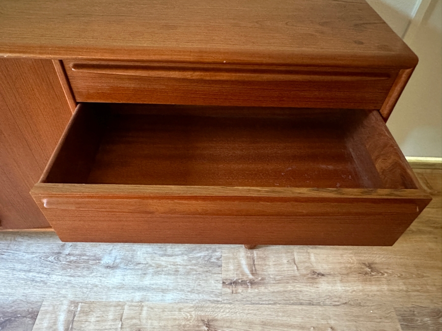 Svend Age Madsen For Falster Mobelfabrik Danish Teak 8-Drawer Dresser Sideboard With Sculpted Pulls 72W X 18.5D X 32H [Photo 11]