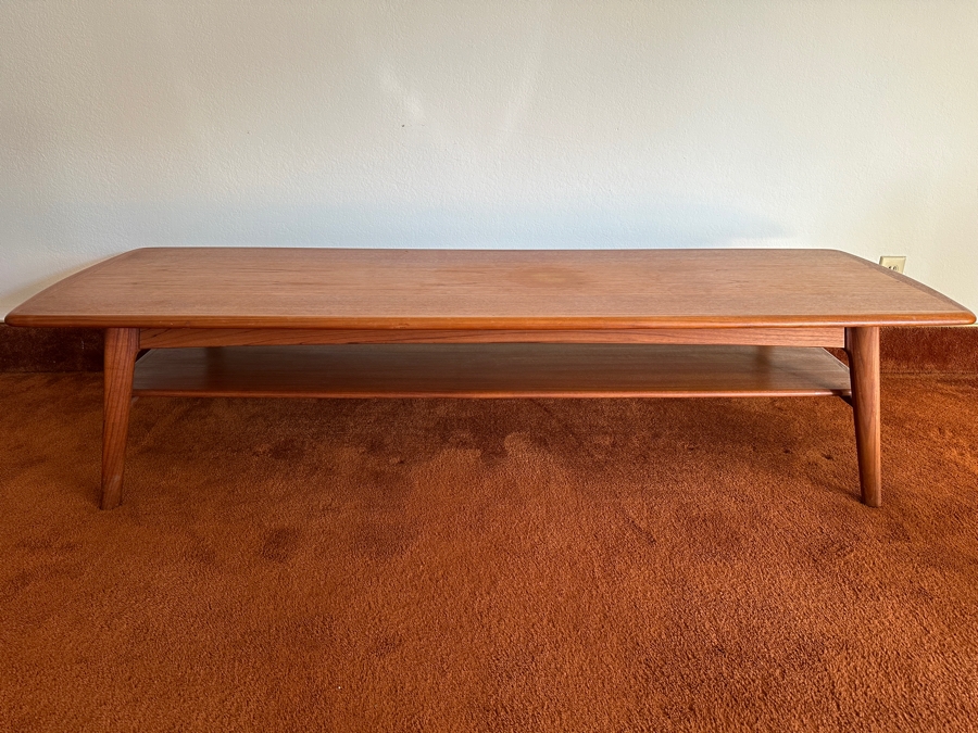 Svend Age Madsen Danish Teak 2-Level Monumental Coffee Table 71W X 23D X 15.5H [Photo 3]