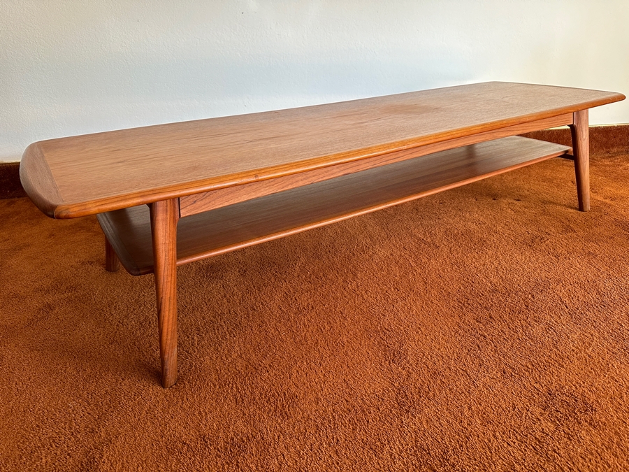 Svend Age Madsen Danish Teak 2-Level Monumental Coffee Table 71W X 23D X 15.5H [Photo 8]