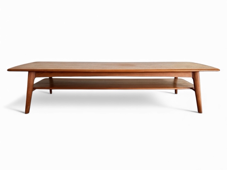 Svend Age Madsen Danish Teak 2-Level Monumental Coffee Table 71W X 23D X 15.5H [Photo 17]
