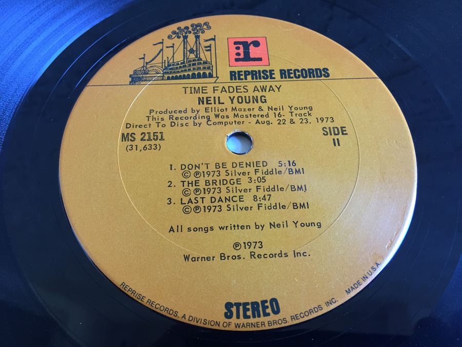 Neil Young ‎- Time Fades Away - Reprise Records ‎- MS 2151 [Photo 7]