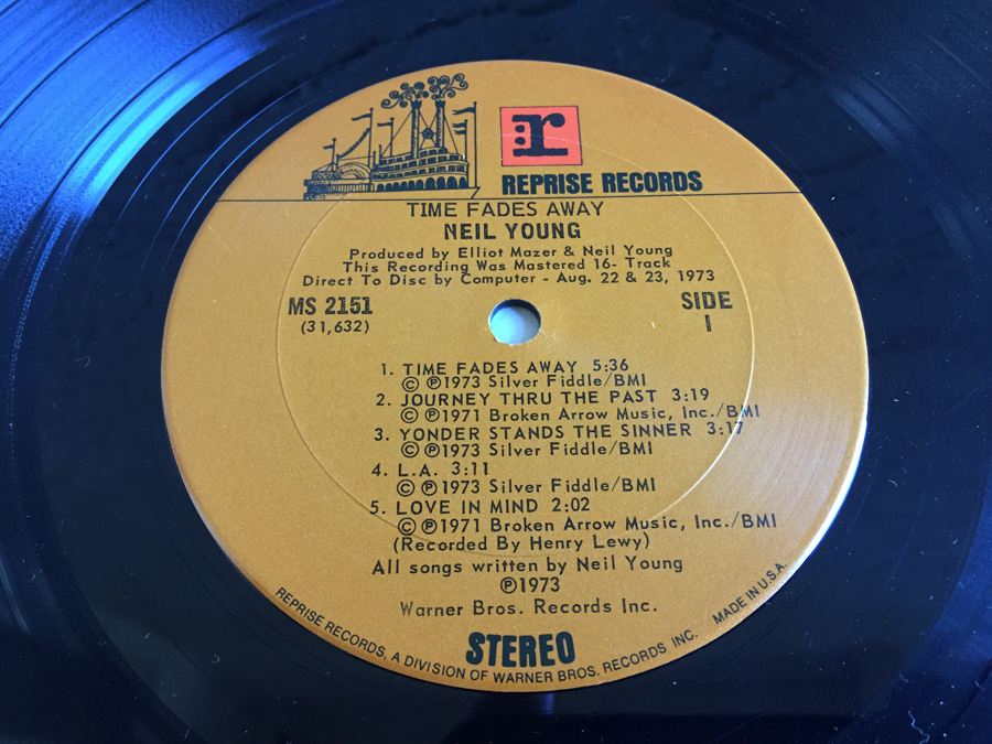 Neil Young ‎- Time Fades Away - Reprise Records ‎- MS 2151 [Photo 5]