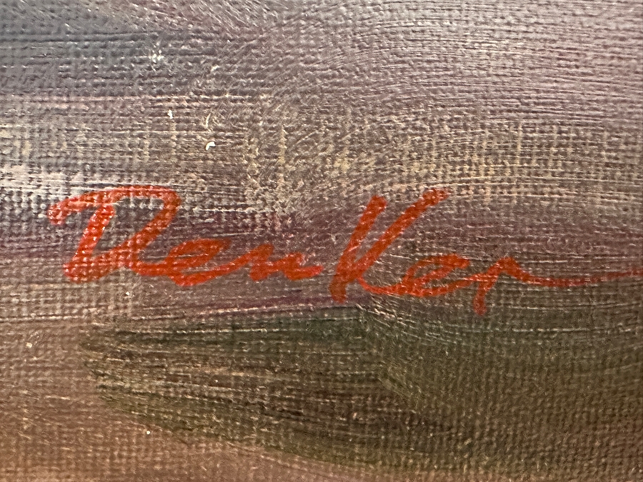 Original Still Life Oil Painting On Canvas Signed Lower Right T. Denver 36 X 24 Framed 41.5 X 30 [Photo 6]