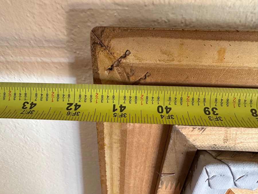 Original Still Life Oil Painting On Canvas Signed Lower Right T. Denver 36 X 24 Framed 41.5 X 30 [Photo 12]