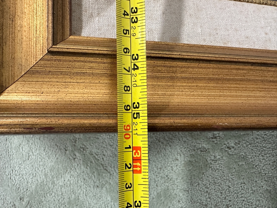 Just Added - Gerrit Greve (1948-2024, Cardiff by the Sea, CA) Original Acrylic Painting On Paper Untitled Cat Signed Bottom Right Dated 1987 27” X 21” Framed: 35.5” x 29.5” [Photo 9]