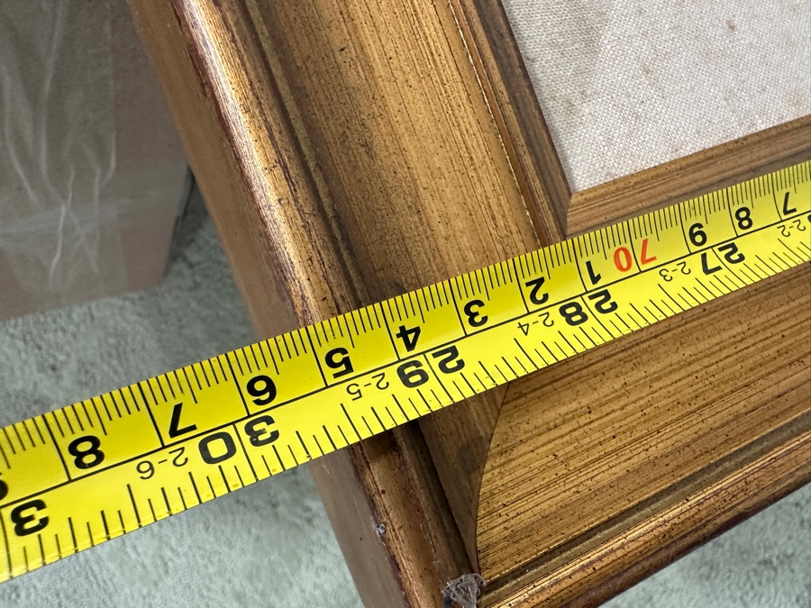 Just Added - Gerrit Greve (1948-2024, Cardiff by the Sea, CA) Original Acrylic Painting On Paper Untitled Cat Signed Bottom Right Dated 1987 27” X 21” Framed: 35.5” x 29.5” [Photo 10]