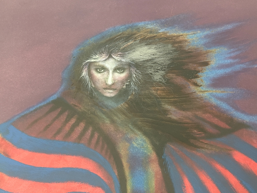 Just Added - Gerrit Greve (1948-2024, Cardiff by the Sea, CA) Original Acrylic Painting On Paper Titled “Hawk” Signed Bottom Left 23” X 28” Framed: 32” x 38.5” Estimate [Photo 4]