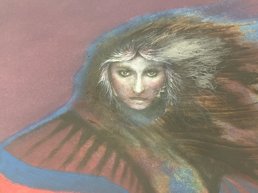 Just Added - Gerrit Greve (1948-2024, Cardiff by the Sea, CA) Original Acrylic Painting On Paper Titled “Hawk” Signed Bottom Left 23” X 28” Framed: 32” x 38.5” Estimate [Photo 5]