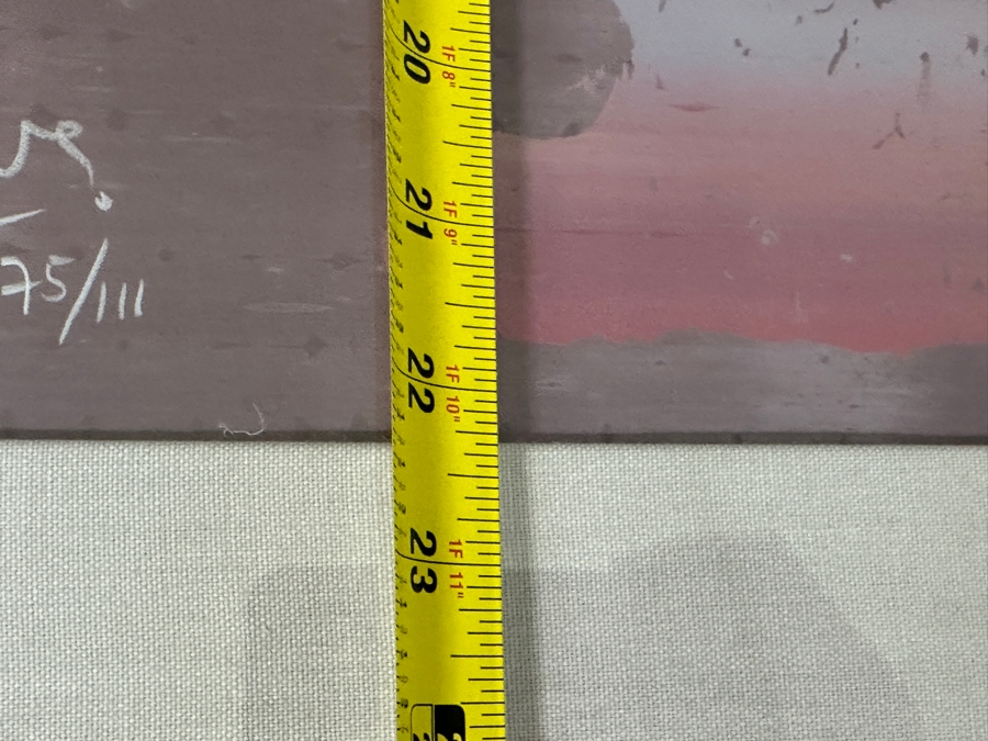 Just Added - Gerrit Greve (1948-2024, Cardiff by the Sea, CA) Limited Edition Print 75/111 Untitled Cats Signed Bottom Right 22” X 22” and 9” x 22” Framed: 30” x 45” [Photo 9]