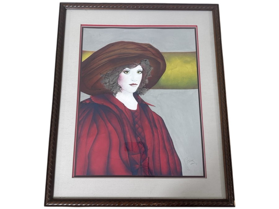 Just Added - Gerrit Greve (1948-2024, Cardiff by the Sea, CA) Original Acrylic Painting On Paper Titled “The New Victorian” Signed Bottom Right Dated 1982 23” X 28.5” Framed: 31” x 38.5”  [Photo 2]