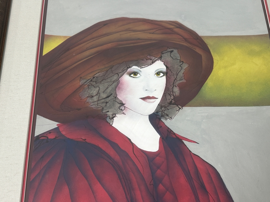 Just Added - Gerrit Greve (1948-2024, Cardiff by the Sea, CA) Original Acrylic Painting On Paper Titled “The New Victorian” Signed Bottom Right Dated 1982 23” X 28.5” Framed: 31” x 38.5”  [Photo 3]