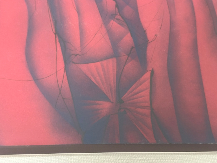 Just Added - Gerrit Greve (1948-2024, Cardiff by the Sea, CA) Original Acrylic Painting On Paper Titled “The New Victorian” Signed Bottom Right Dated 1982 23” X 28.5” Framed: 31” x 38.5”  [Photo 7]