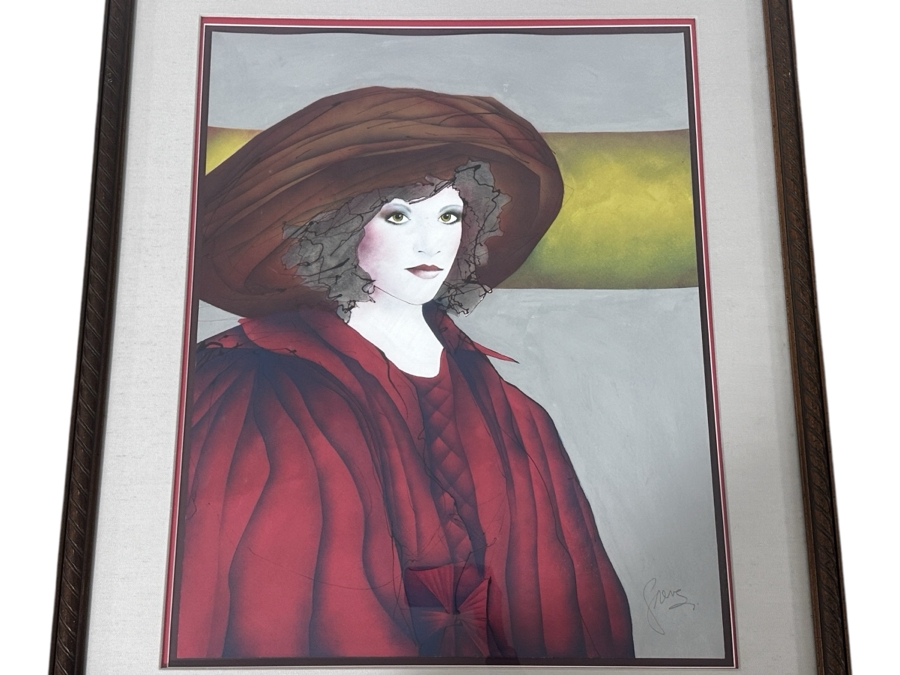 Just Added - Gerrit Greve (1948-2024, Cardiff by the Sea, CA) Original Acrylic Painting On Paper Titled “The New Victorian” Signed Bottom Right Dated 1982 23” X 28.5” Framed: 31” x 38.5” 
