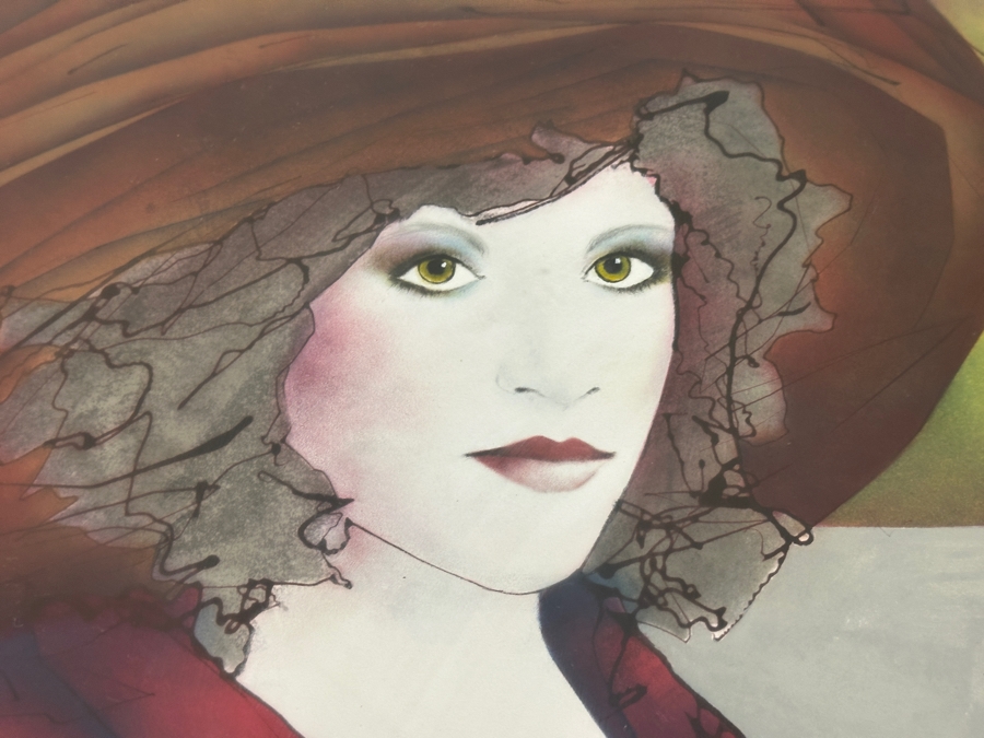 Just Added - Gerrit Greve (1948-2024, Cardiff by the Sea, CA) Original Acrylic Painting On Paper Titled “The New Victorian” Signed Bottom Right Dated 1982 23” X 28.5” Framed: 31” x 38.5”  [Photo 5]