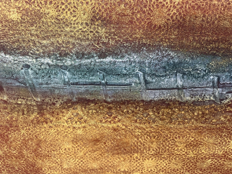 Just Added - Gerrit Greve (1948-2024, Cardiff by the Sea, CA) Original Acrylic Painting On Canvas Untitled Signed Verso Dated 2010 72” X 36” Estimate $2,600 - $3,200 [Photo 3]