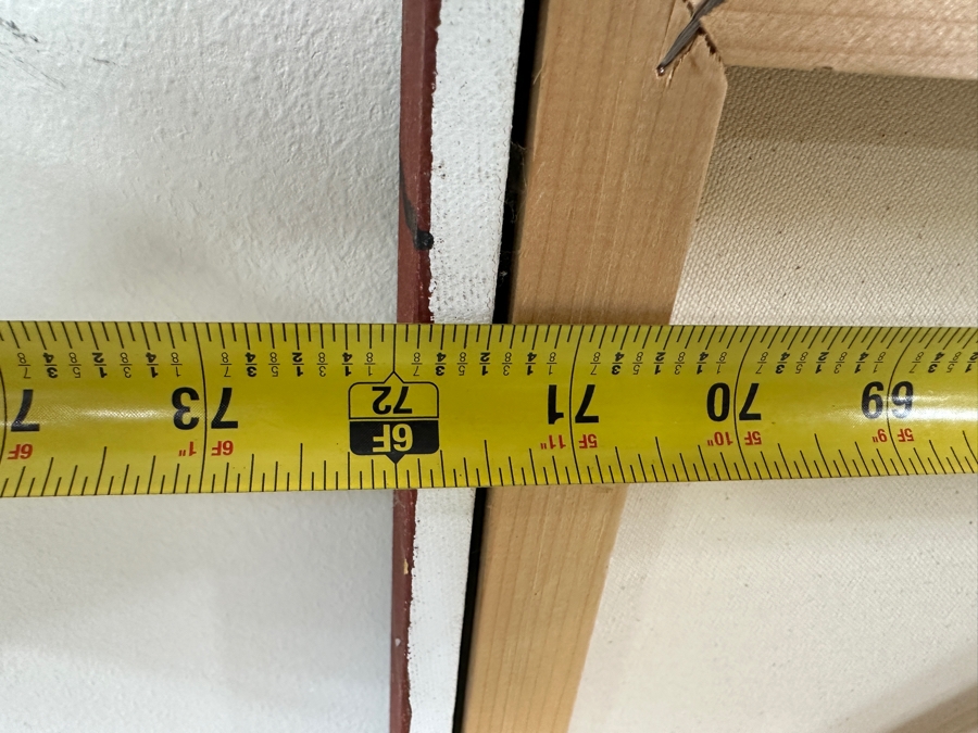 Just Added - Gerrit Greve (1948-2024, Cardiff by the Sea, CA) Original Acrylic Painting On Canvas Untitled Signed Verso Dated 2010 72” X 36” Estimate $2,600 - $3,200 [Photo 9]