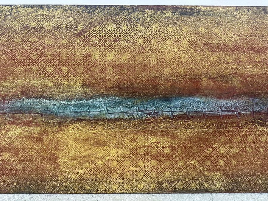 Just Added - Gerrit Greve (1948-2024, Cardiff by the Sea, CA) Original Acrylic Painting On Canvas Untitled Signed Verso Dated 2010 72” X 36” Estimate $2,600 - $3,200 [Photo 2]