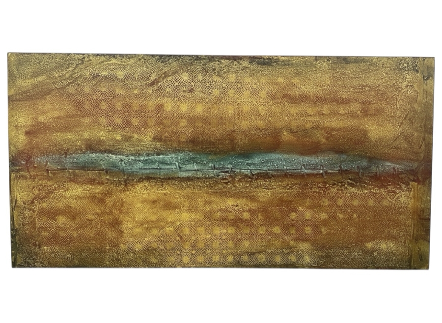 Just Added - Gerrit Greve (1948-2024, Cardiff by the Sea, CA) Original Acrylic Painting On Canvas Untitled Signed Verso Dated 2010 72” X 36” Estimate $2,600 - $3,200