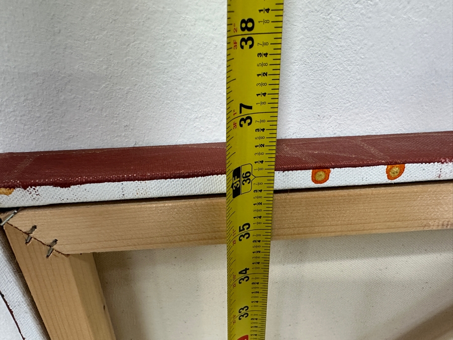 Just Added - Gerrit Greve (1948-2024, Cardiff by the Sea, CA) Original Acrylic Painting On Canvas Untitled Signed Verso Dated 2010 72” X 36” Estimate $2,600 - $3,200 [Photo 10]