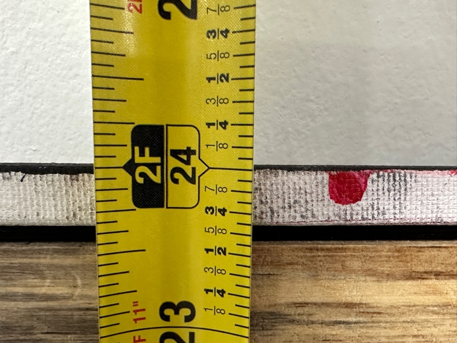 Just Added - Gerrit Greve (1948-2024, Cardiff by the Sea, CA) Original Mixed Media Acrylic and Sand Painting On Canvas Titled “Language of Poetry - 03” Signed Verso Dated 2006 24” X 24” Estimate $600- $800 [Photo 8]