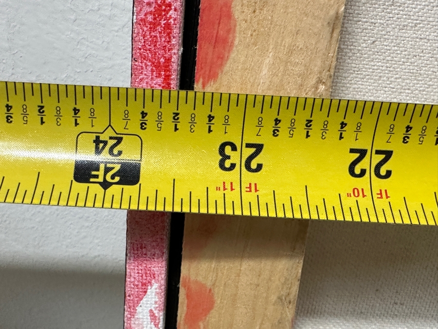 Just Added - Gerrit Greve (1948-2024, Cardiff by the Sea, CA) Original Mixed Media Acrylic and Sand Painting On Canvas Titled “Language of Poetry - 03” Signed Verso Dated 2006 24” X 24” Estimate $600- $800 [Photo 7]