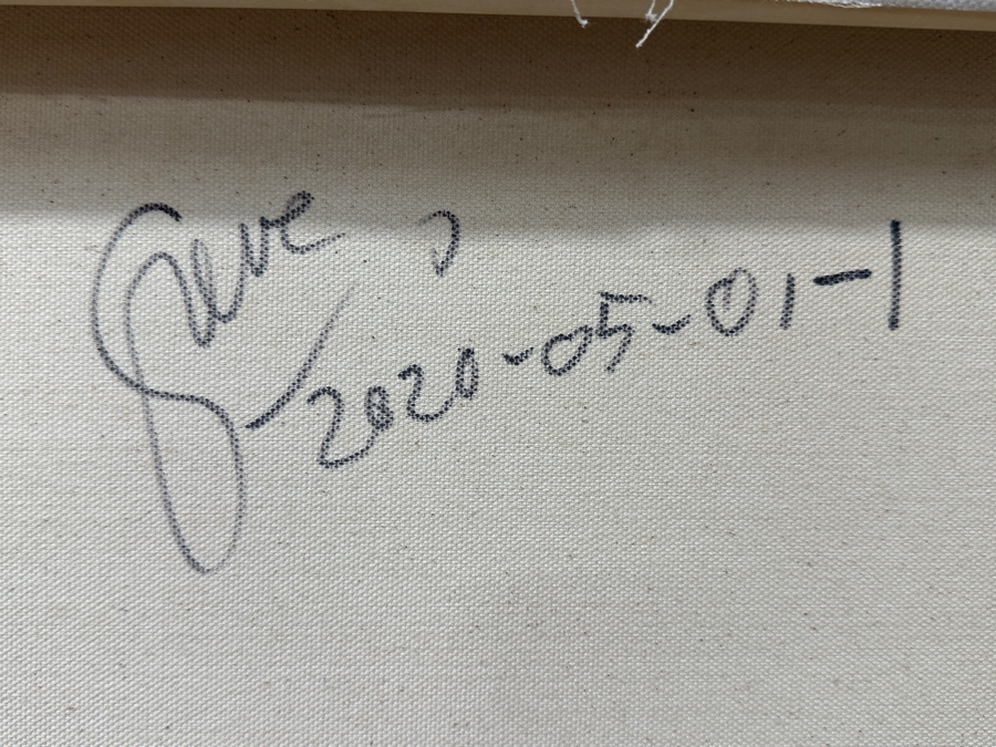 Just Added - Gerrit Greve (1948-2024, Cardiff by the Sea, CA) Original Painting On Canvas Untitled Signed Verso Dated 2020 24” X 30” Estimate $700 - $900 [Photo 5]