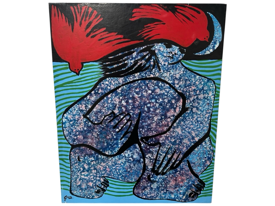 Just Added - Gerrit Greve (1948-2024, Cardiff by the Sea, CA) Original Acrylic Painting On Canvas Untitled Signed Bottom Left 24” X 30” Estimate $700 - $900