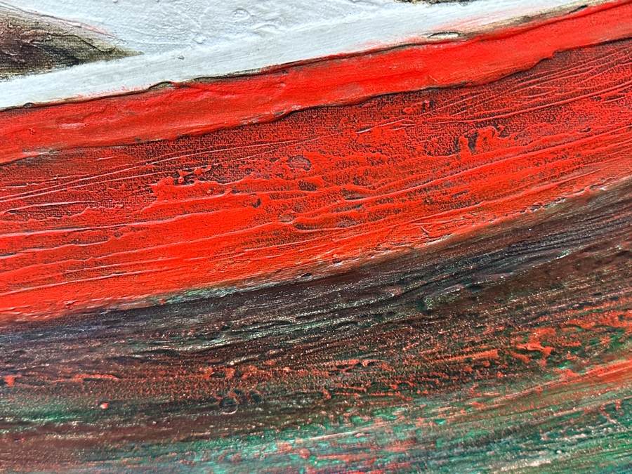 Just Added - Gerrit Greve (1948-2024, Cardiff by the Sea, CA) Original Acrylic Mixed-Media Painting On Canvas Titled “Remembering” Signed Verso Dated 2000 24” X 30” Estimate $700 - $900 [Photo 3]