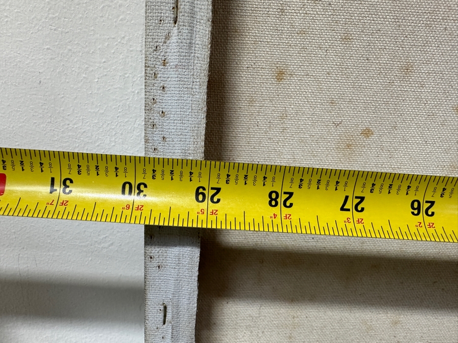 Just Added - Gerrit Greve (1948-2024, Cardiff by the Sea, CA) Original Acrylic Drip Painting On Canvas Untitled Skier Unsigned 30” X 24” Estimate $700 - $900 [Photo 6]