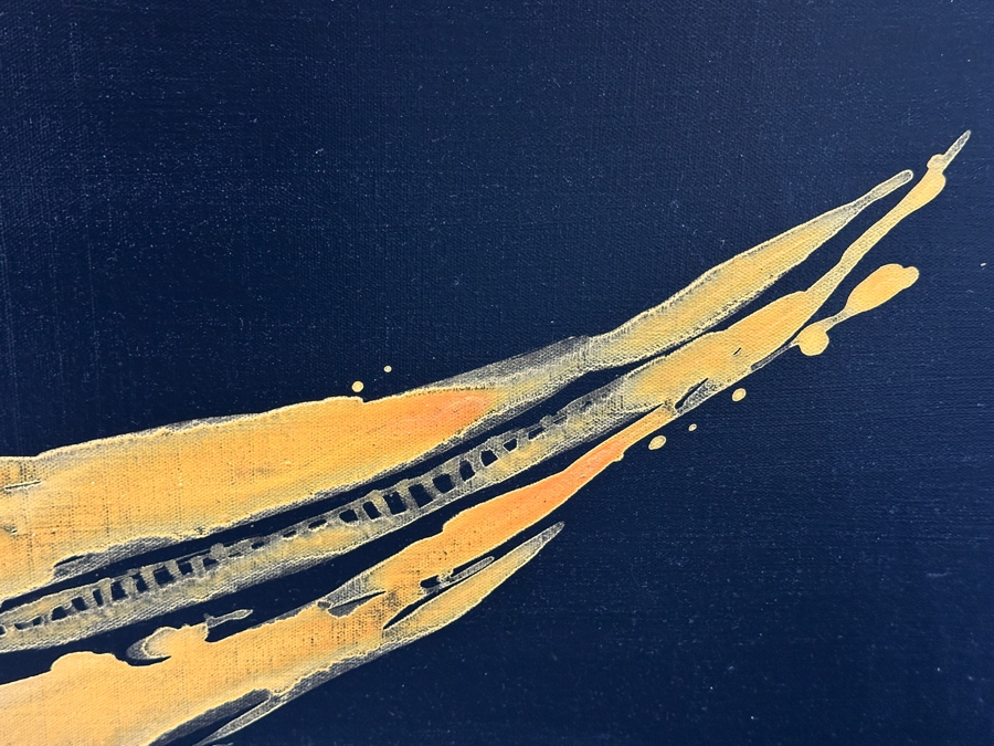 Just Added - Gerrit Greve (1948-2024, Cardiff by the Sea, CA) Original Acrylic Painting On Canvas Titled “Voyage 69” Signed Verso Dated 2011 36” X 24” Estimate $900 - $1,100 [Photo 3]