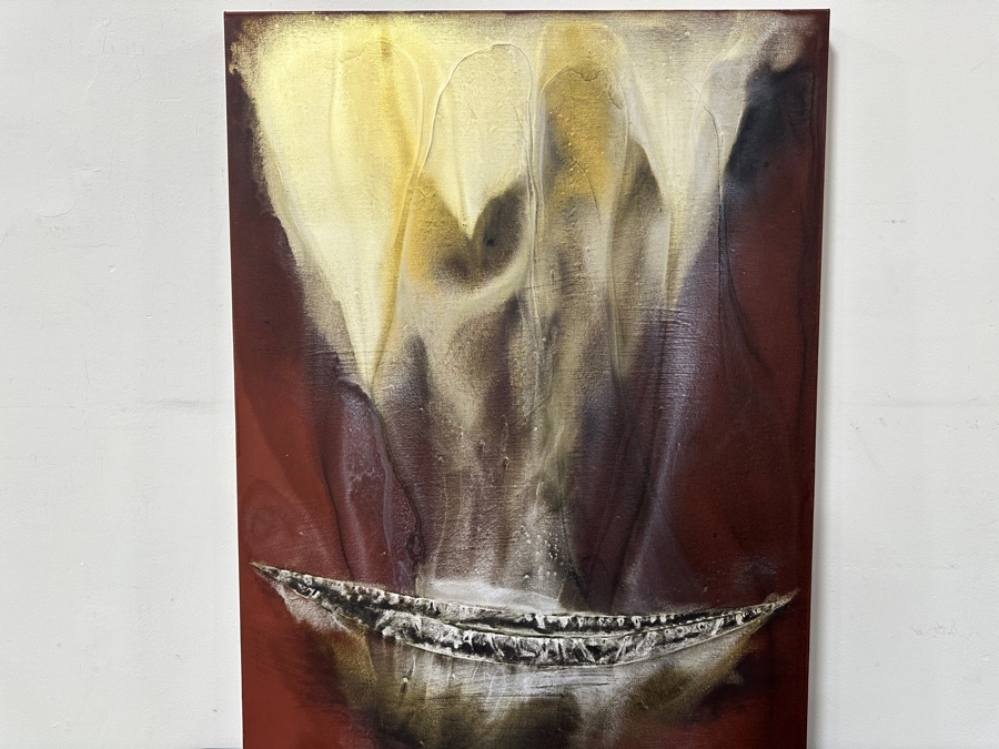 Just Added - Gerrit Greve (1948-2024, Cardiff by the Sea, CA) Original Acrylic Painting On Canvas Titled “Voyage 325” Signed Verso Dated 2023 30” X 40” Estimate $1,200 - $1,500 [Photo 4]