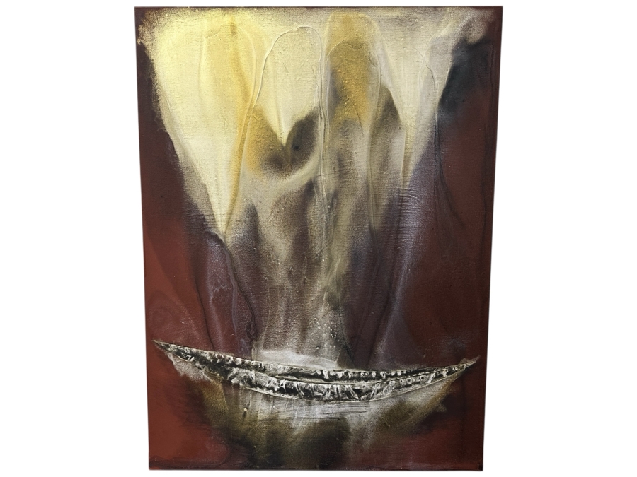 Just Added - Gerrit Greve (1948-2024, Cardiff by the Sea, CA) Original Acrylic Painting On Canvas Titled “Voyage 325” Signed Verso Dated 2023 30” X 40” Estimate $1,200 - $1,500