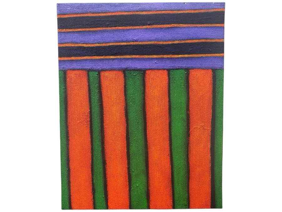 Just Added - Gerrit Greve (1948-2024, Cardiff by the Sea, CA) Original Acrylic Painting On Canvas Titled 'Honoring Northwest Territory” Signed Verso Dated 2007 16” X 20” Estimate $300 - $400