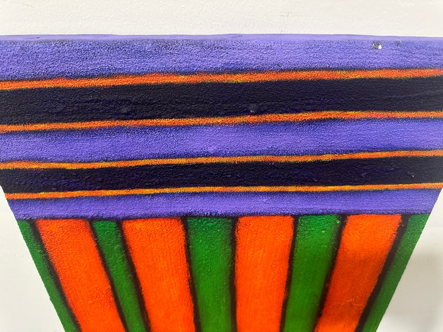 Just Added - Gerrit Greve (1948-2024, Cardiff by the Sea, CA) Original Acrylic Painting On Canvas Titled 'Honoring Northwest Territory” Signed Verso Dated 2007 16” X 20” Estimate $300 - $400 [Photo 5]