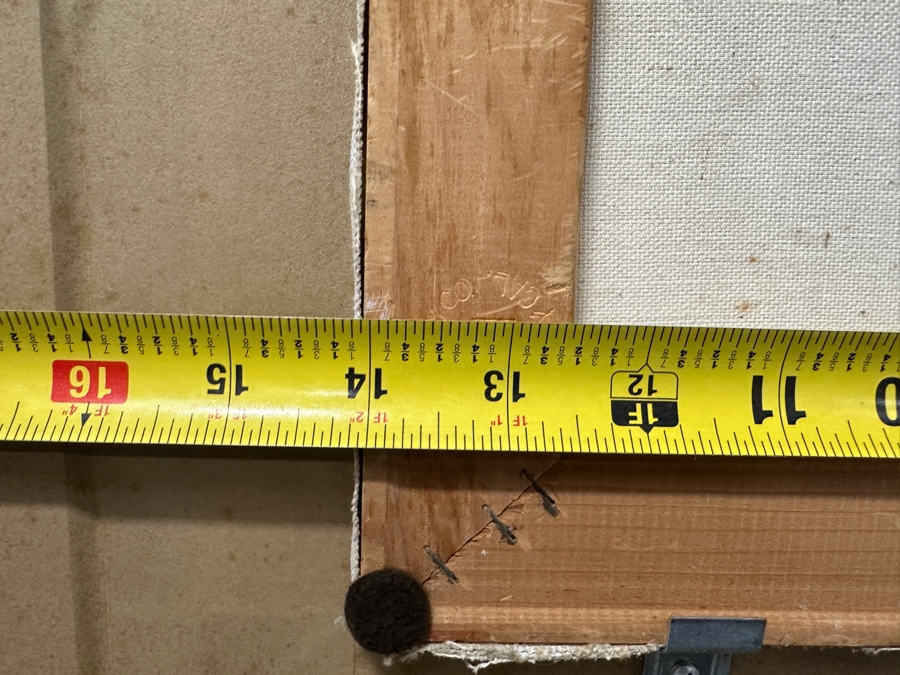 Just Added - Gerrit Greve (1948-2024, Cardiff by the Sea, CA) Original Acrylic Painting On Canvas Titled Elegy #34” Signed Verso Dated 1994 14” X 11” Framed: 21” x 18”  [Photo 11]