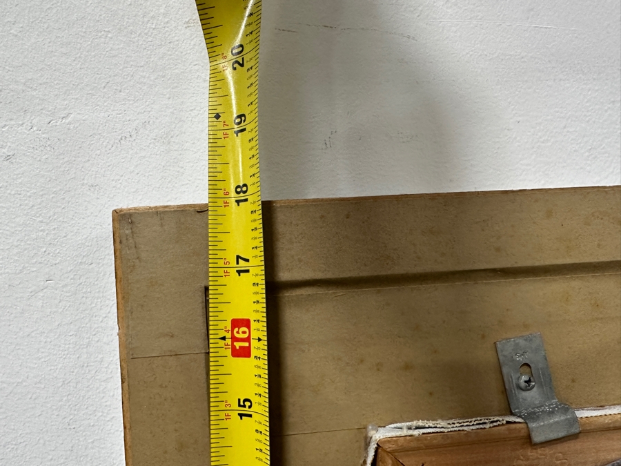 Just Added - Gerrit Greve (1948-2024, Cardiff by the Sea, CA) Original Acrylic Painting On Canvas Titled Elegy #34” Signed Verso Dated 1994 14” X 11” Framed: 21” x 18”  [Photo 14]