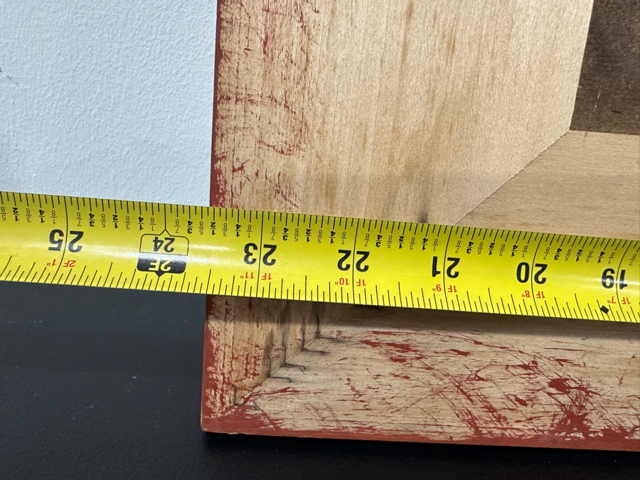 Just Added - Gerrit Greve (1948-2024, Cardiff by the Sea, CA) Original Acrylic Painting On Board Titled “Last Vessel in Silver Light” Signed Verso Dated 1998 16” X 12” Framed: 24” x 20”  [Photo 20]