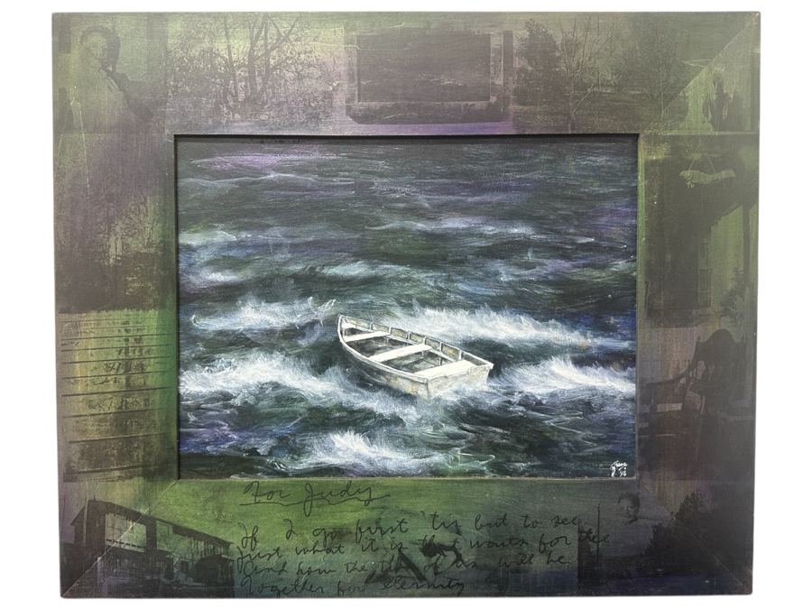 Just Added - Gerrit Greve (1948-2024, Cardiff by the Sea, CA) Original Acrylic Painting On Board Untitled Custom Matching Frame with Carbon Transfers Signed Bottom Right Dated 1998 16” X 12” Framed: 23” x 20” Estimate $1,100 - 1,350