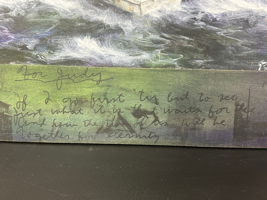 Just Added - Gerrit Greve (1948-2024, Cardiff by the Sea, CA) Original Acrylic Painting On Board Untitled Custom Matching Frame with Carbon Transfers Signed Bottom Right Dated 1998 16” X 12” Framed: 23” x 20” Estimate $1,100 - 1,350 [Photo 5]