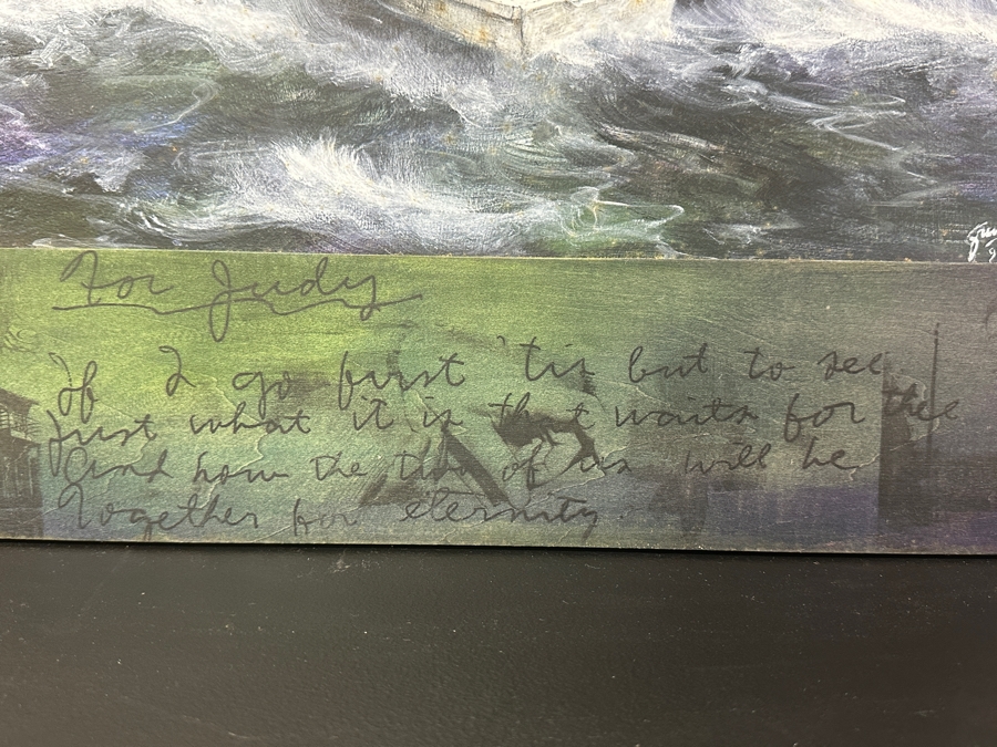 Just Added - Gerrit Greve (1948-2024, Cardiff by the Sea, CA) Original Acrylic Painting On Board Untitled Custom Matching Frame with Carbon Transfers Signed Bottom Right Dated 1998 16” X 12” Framed: 23” x 20” Estimate $1,100 - 1,350 [Photo 6]