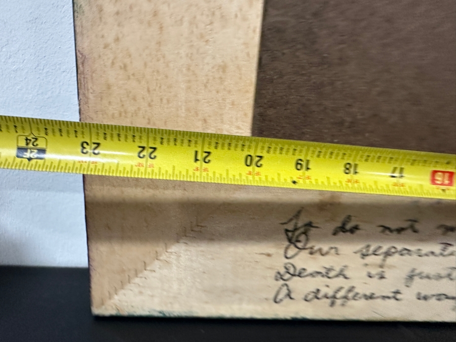 Just Added - Gerrit Greve (1948-2024, Cardiff by the Sea, CA) Original Acrylic Painting On Board Untitled Custom Matching Frame with Carbon Transfers Signed Bottom Right Dated 1998 16” X 12” Framed: 23” x 20” Estimate $1,100 - 1,350 [Photo 17]