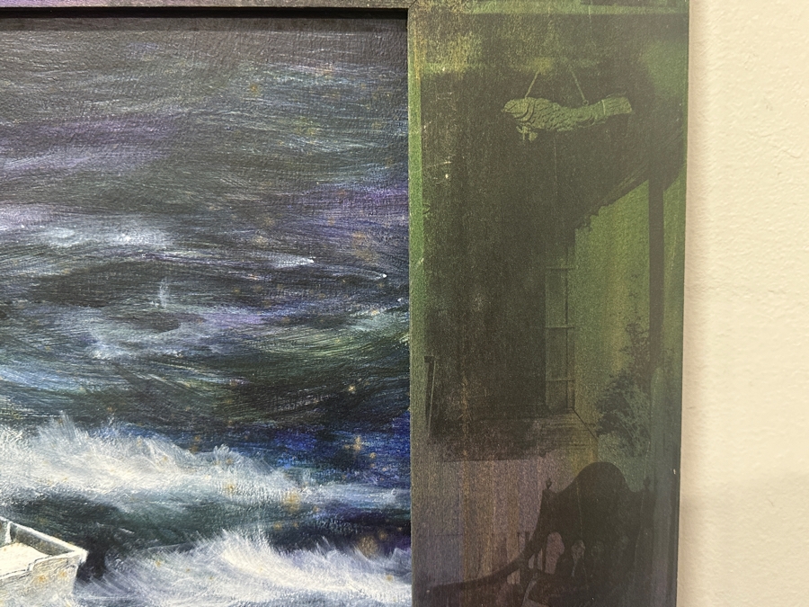 Just Added - Gerrit Greve (1948-2024, Cardiff by the Sea, CA) Original Acrylic Painting On Board Untitled Custom Matching Frame with Carbon Transfers Signed Bottom Right Dated 1998 16” X 12” Framed: 23” x 20” Estimate $1,100 - 1,350 [Photo 11]