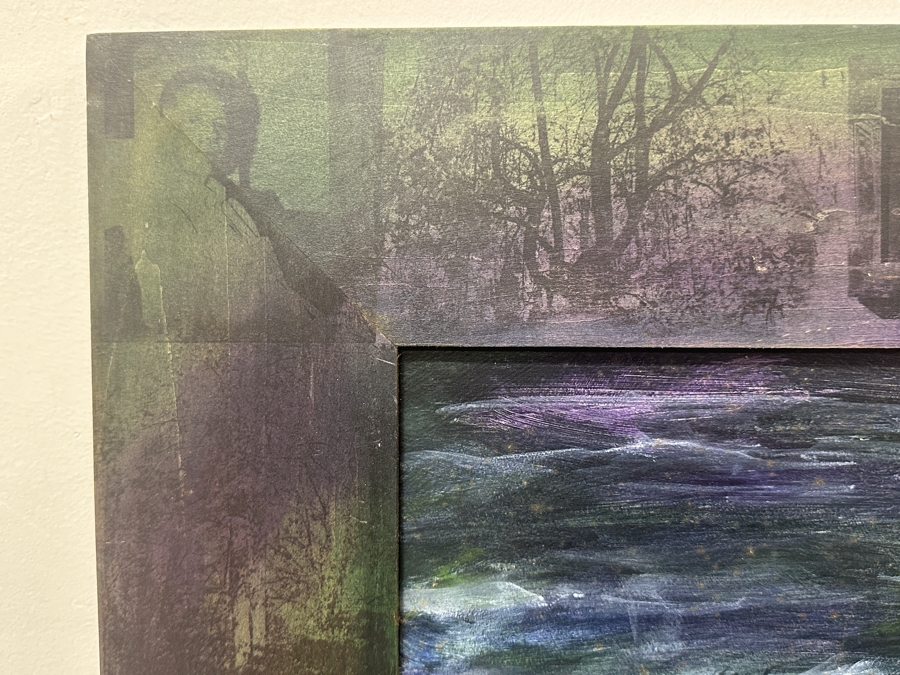 Just Added - Gerrit Greve (1948-2024, Cardiff by the Sea, CA) Original Acrylic Painting On Board Untitled Custom Matching Frame with Carbon Transfers Signed Bottom Right Dated 1998 16” X 12” Framed: 23” x 20” Estimate $1,100 - 1,350 [Photo 8]