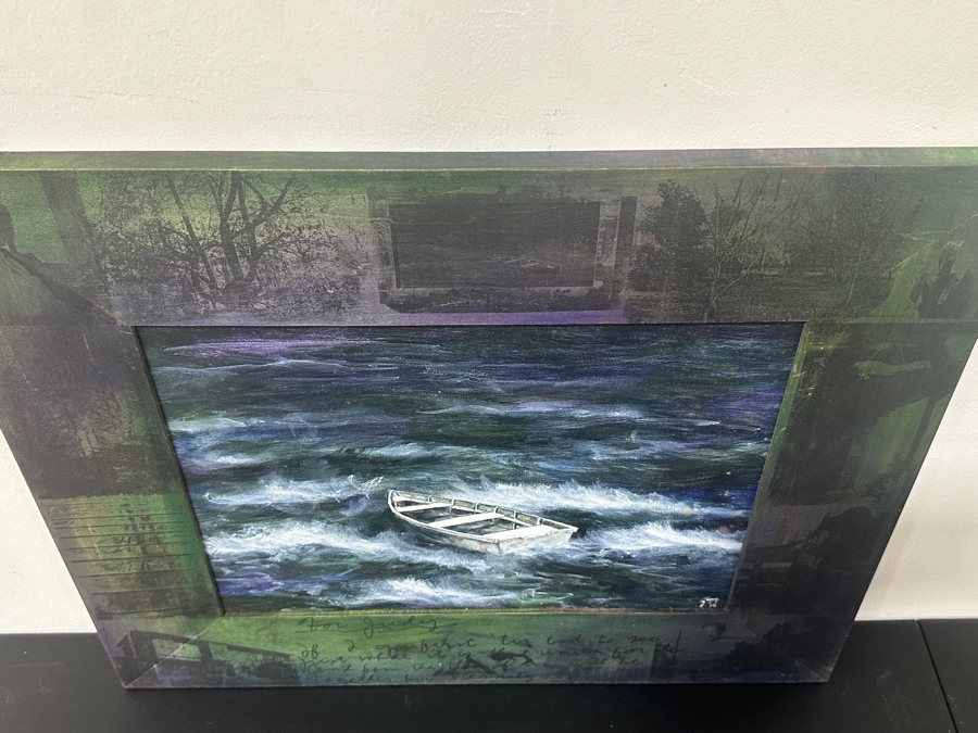 Just Added - Gerrit Greve (1948-2024, Cardiff by the Sea, CA) Original Acrylic Painting On Board Untitled Custom Matching Frame with Carbon Transfers Signed Bottom Right Dated 1998 16” X 12” Framed: 23” x 20” Estimate $1,100 - 1,350 [Photo 20]