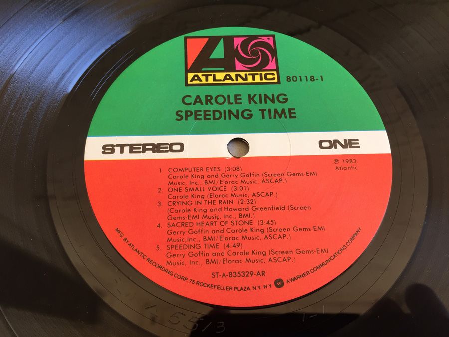 Carole King ‎- Speeding Time - Atlantic ‎- 80118-1 - SIGNED [Photo 5]
