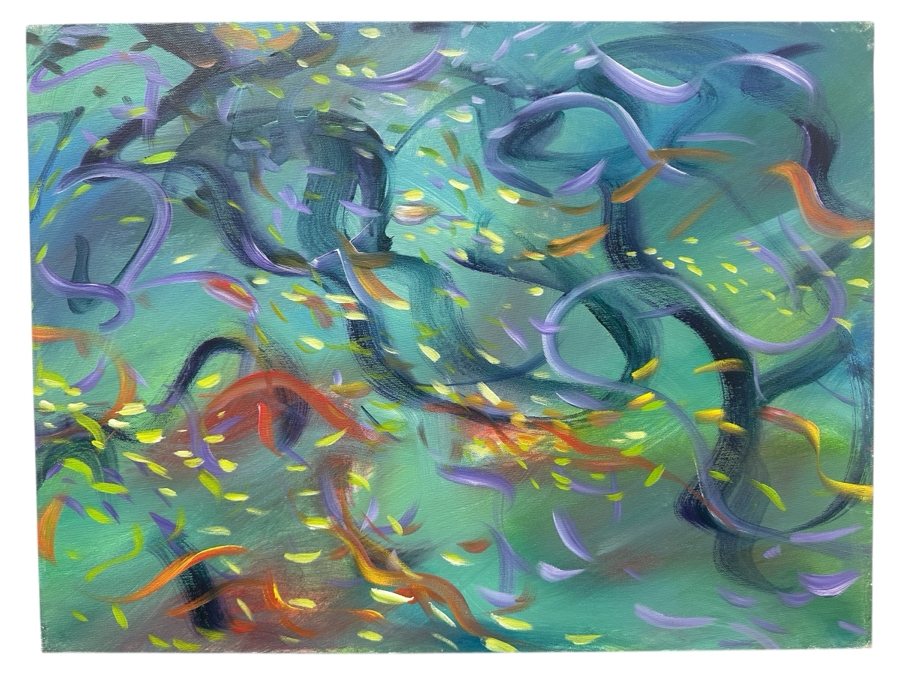 Just Added - Gerrit Greve (1948-2024, Cardiff by the Sea, CA) Original Acrylic Painting On Canvas Untitled Signed Verso Dated 2005 Measures 24' X 18' Estimate $450 - $550