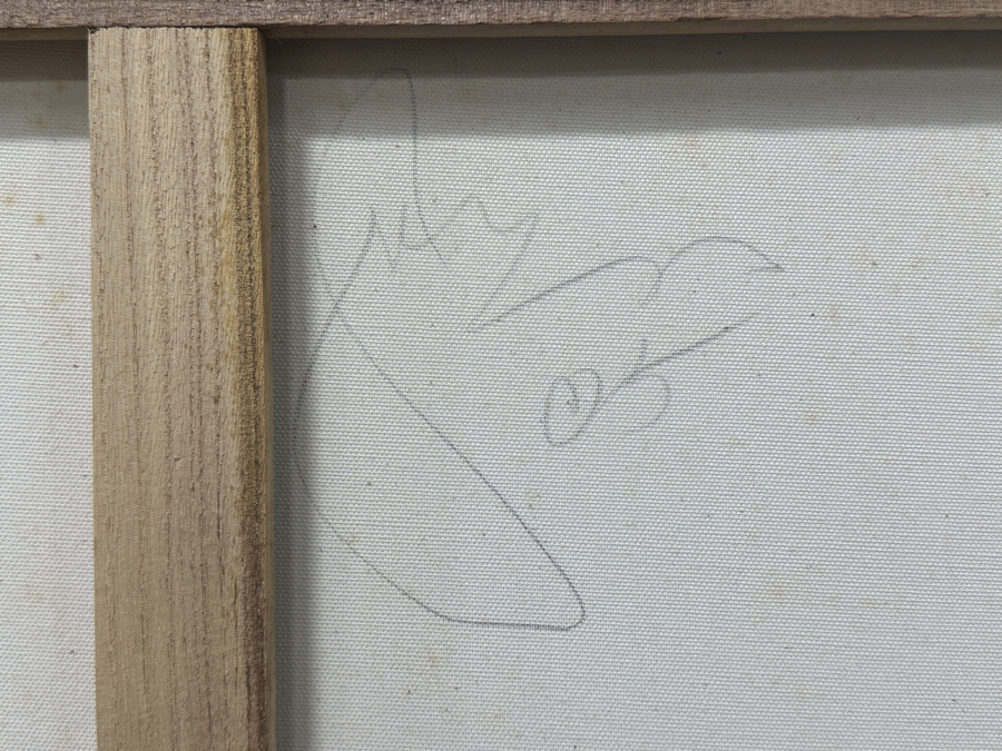 Just Added - Gerrit Greve (1948-2024, Cardiff by the Sea, CA) Original Acrylic Painting On Canvas Untitled Signed Verso Dated 2005 Measures 24' X 18' Estimate $450 - $550 [Photo 5]